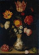 Ambrosius Bosschaert Still Life with Flowers in a Wan-Li vase oil painting reproduction